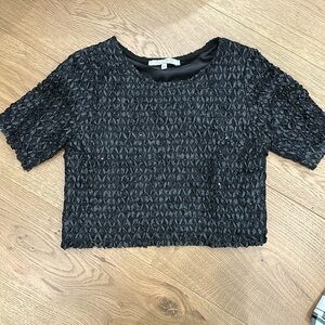 Alexis black crop top size small